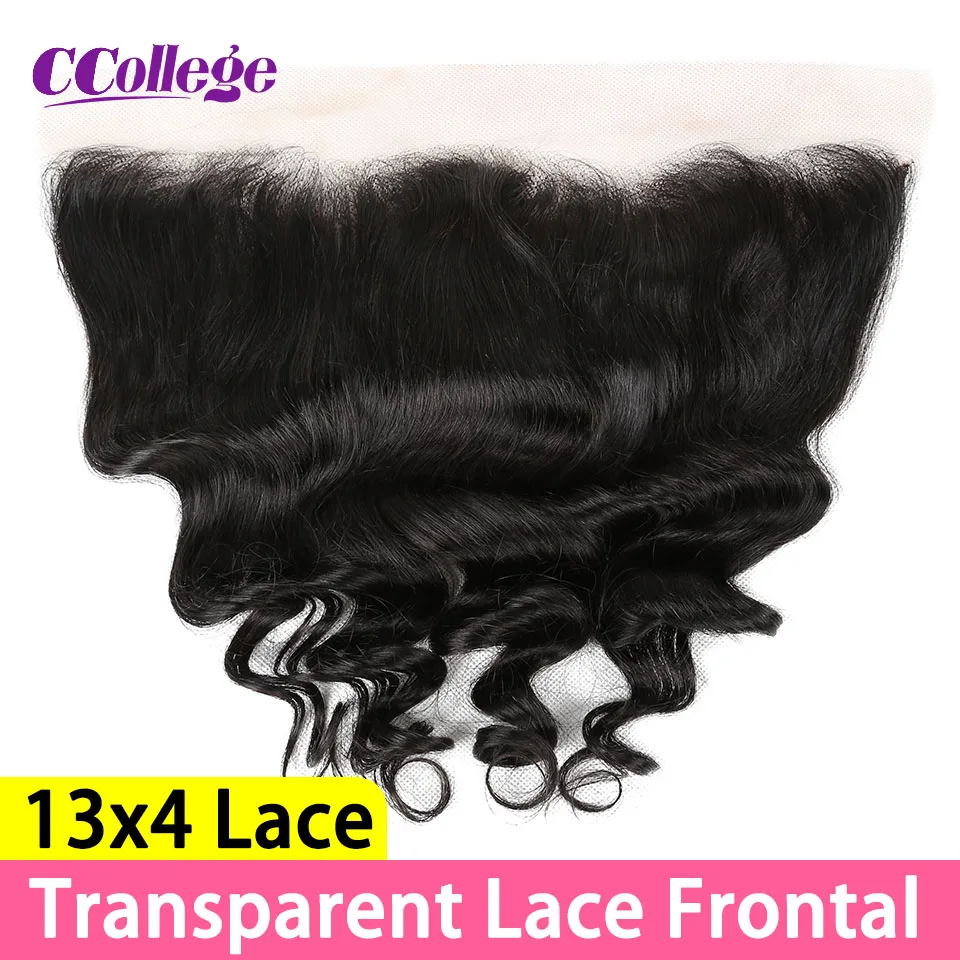 

HD Transparent Lace Frontal Only Loose Deep Lace Front Closure Human Hair Brazilian Hair Frontal Closure 22 Inches Cheap Closure