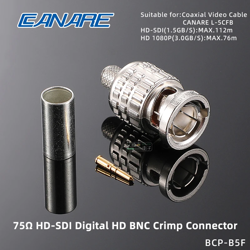 CANARE 75ohm HD-SDI BNC Złącze Wtyczka bez lutowania BCP-B4F BCP-B5F BCP-B3F