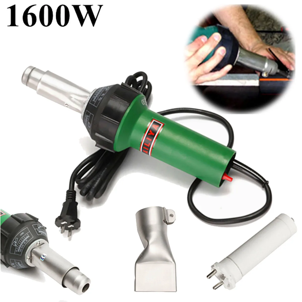 Baru AC 220V 1600W 50/60Hz Udara Panas Obor Las Plastik-Gun untuk Tukang Las + hidung Datar Harga Grosir