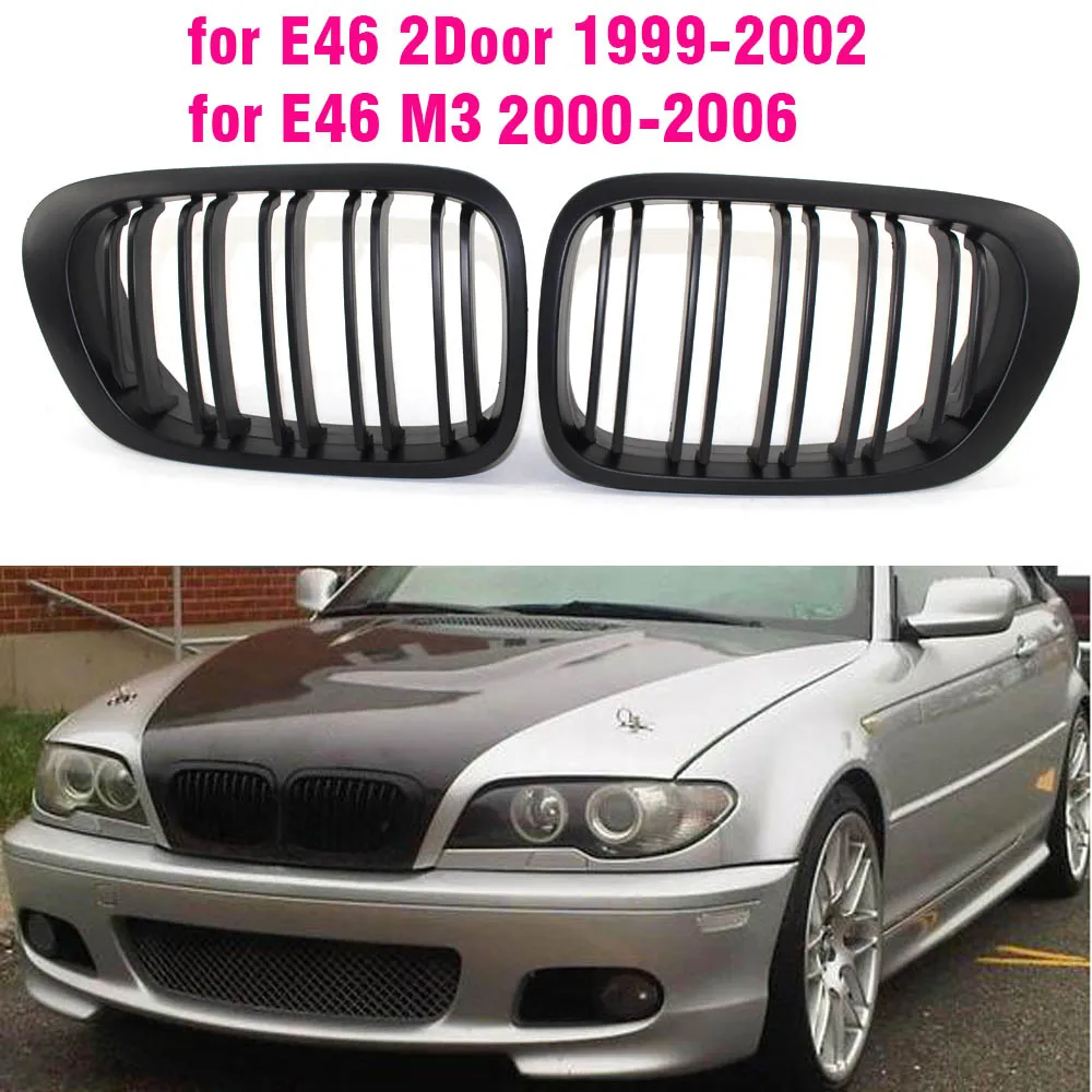 

Kidney Heart Horse Front Kidney Grill For BMW 3 Series 1999-2001 E46 M3 323 i/is 325Ci 328 i/is/Ci 330Ci 2 Doors Grille