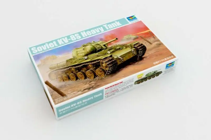 

Trumpeter MODEL 1/35 SCALE military models #01572 Soviet KV-8S Heavy Tank plastic model kit