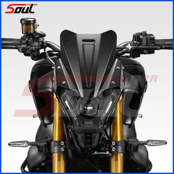 Motorcycle Aluminium Alloy Windshield Visor Sport Windscreen Fits For YAMAHA MT-09 SP 21-23 MT09 2021 2022 2023 mt09 FZ09 FZ-09