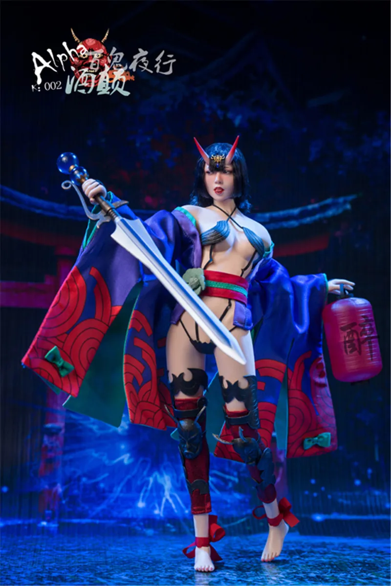 Sexy Shutendouji-Actionfigur im Maßstab 1:6 – ALPHA K002 Night of Hundred Ghosts 12' Sammlersoldatenkörper für Fans
