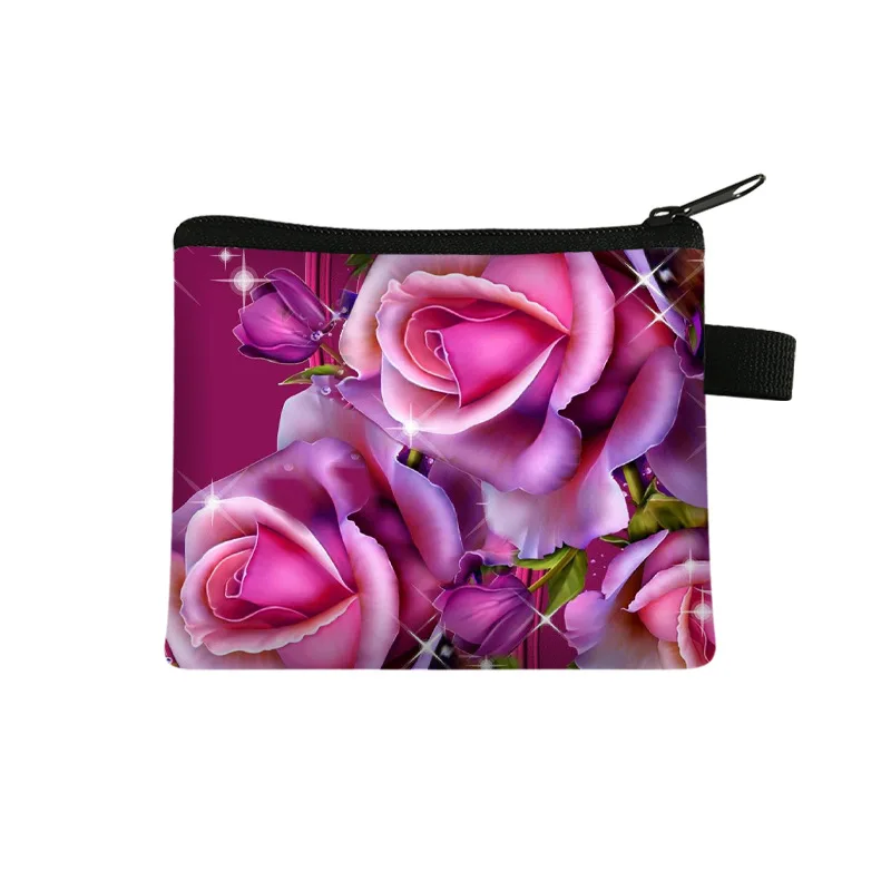 Carte ira portfel Männer Brieftasche Frauen Cartera Mujer weibliche kurze süße Blume Null Brieftasche einfache Mode Karte Tasche Geldbörse Schlüssel