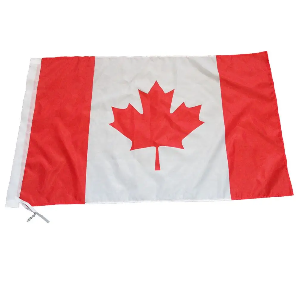 90 x 60cm large flag great Canadian Flag banner hundred percent polyester printed Canada flags  NN006