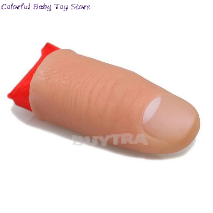 ZTOYL Soft Thumb Tip Finger Fake Magic Trick Close Up Vanish Appearing Finger Tricks Props Toys Funny Prank Party Favor