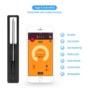 Wireless Digital Bluetooth Barbecue Thermometer 1
