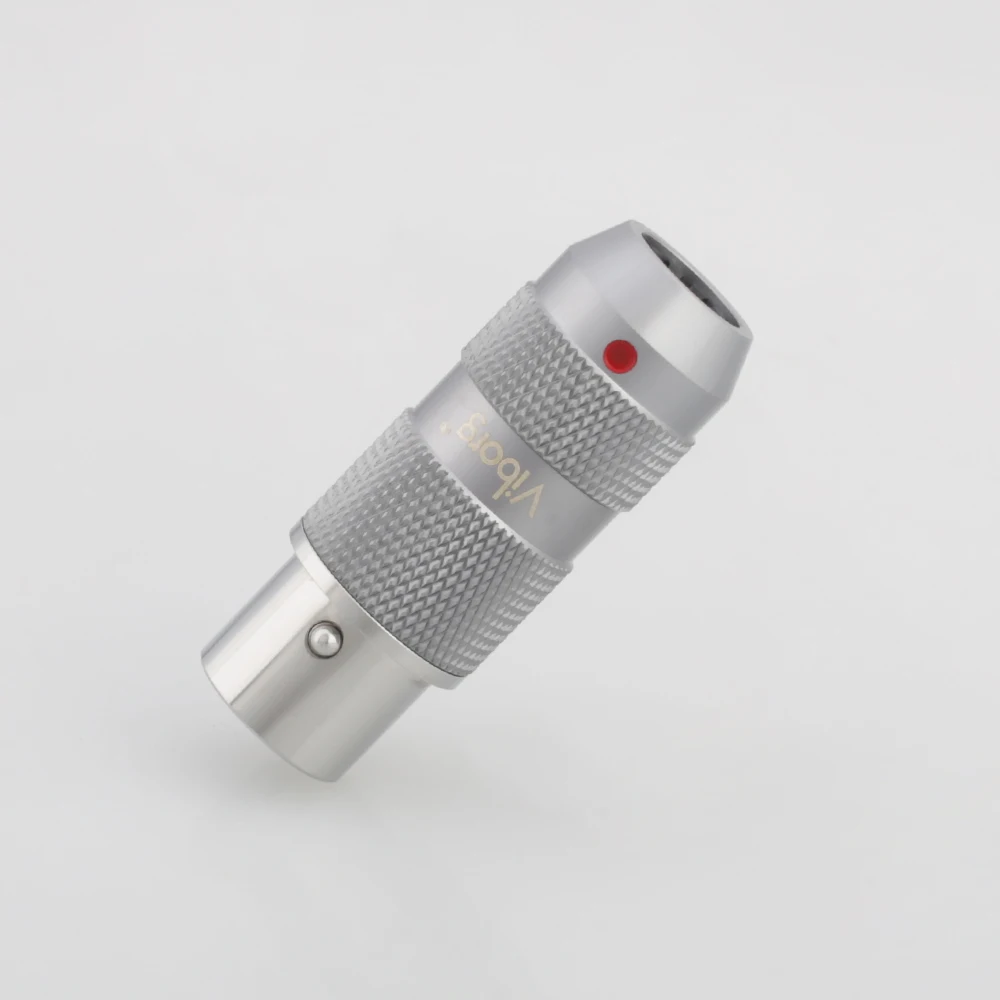 Viborg-micrófono chapado en rodio de cobre puro, 3 pines, macho, hembra, adaptador de conector de Cable de Audio XLR