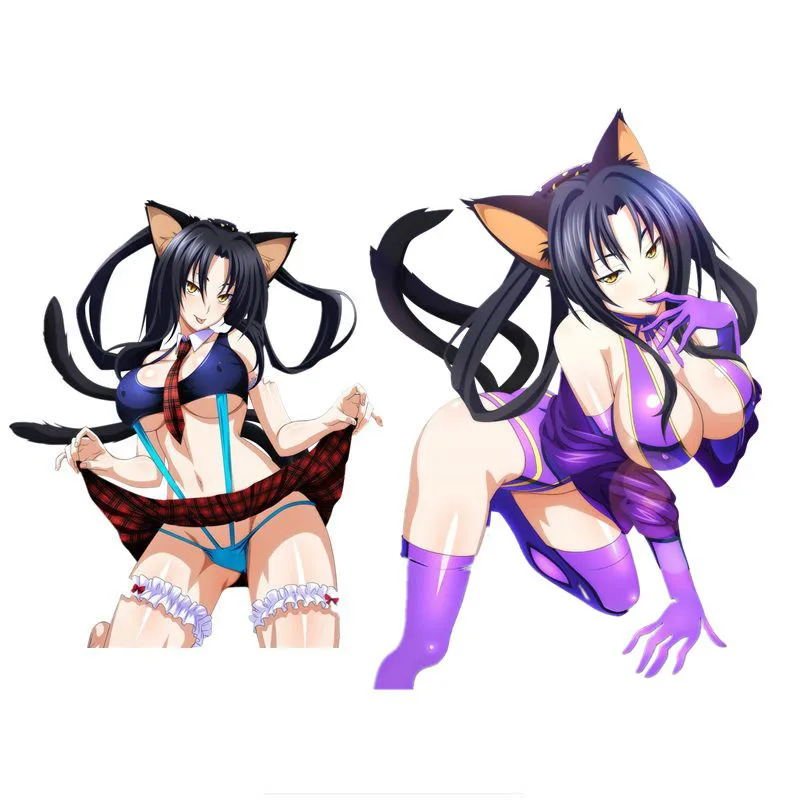

Hot High School DxD Kuroka Render Car Body Sticker Laptop Bumper Motorcycle Decal Vinyl Cover Scratches Auto Decoration