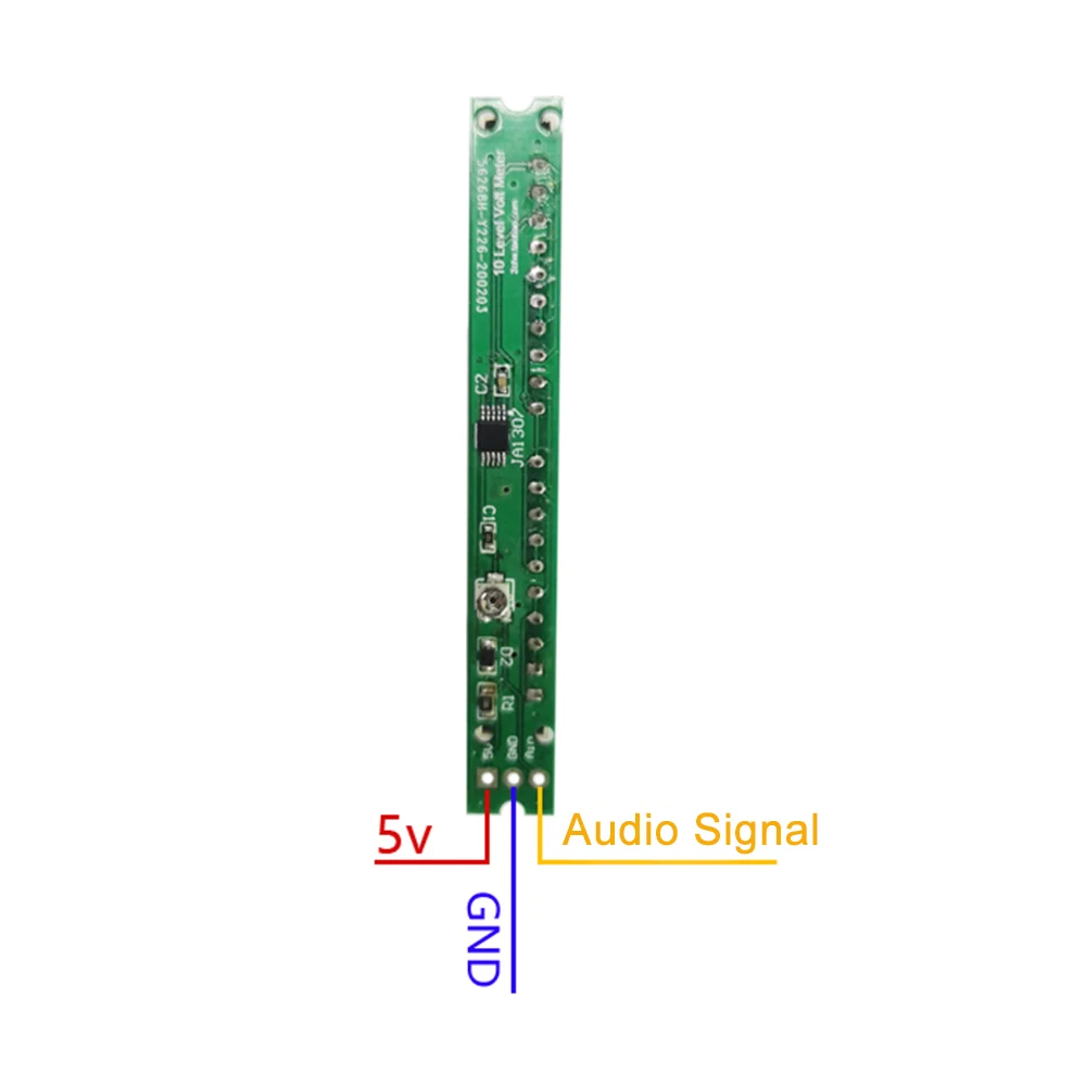 1-12pcs Panel USB 5V VU Meter Color Music Level Indicator Voltage Indication Beating Light Bar Spectrum Dynamic Atmosphere Light