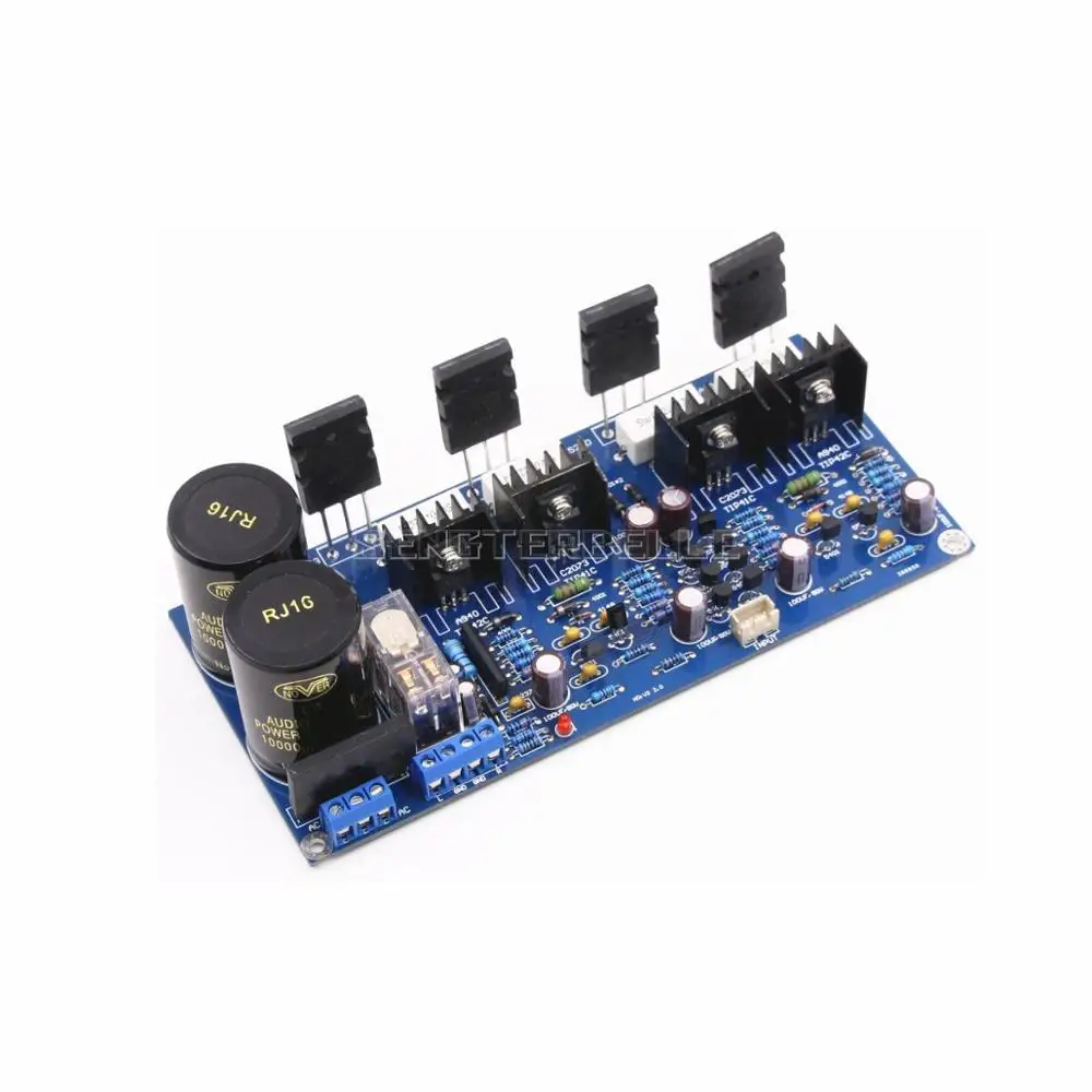 Nieuwe Monteren V20 Klasse AB Stereo 125 W + 125 W HiFi Audio Eindversterker Board A1943 + C5200 Versterker