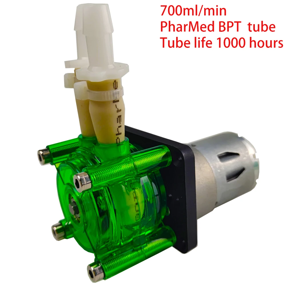 

Peristaltic pump,Dosing pump,Water pump,12V 24V DC, High Flowrate for Aquarium Lab Analytical