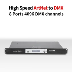 ArtNet-DMX 8 Node DMX 512 Controller 8 Port Artnet Converter For Stage LED Lights GrandMa2 Live Show Pixel Control Matrix Lights