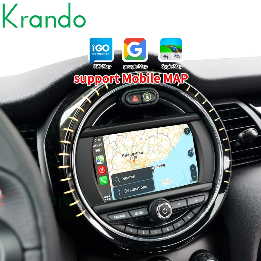 Krando Upgrade Android Auto Wireless Carplay Interface Box For BMW Mini Cooper F54 F55 F56 F60 R60 2007-2018 CIC NBT EVO Module