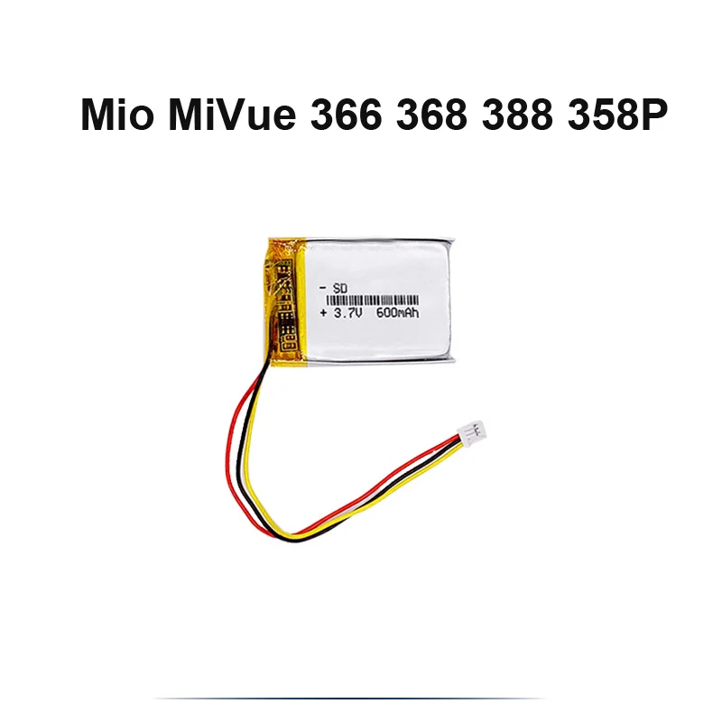 Akumulator bateria do DVR MIO mivue 250mAh 368A 526 528 536 568 408A 518 538 658 668 772 / 600mAh 366 368 388 358P AKKU