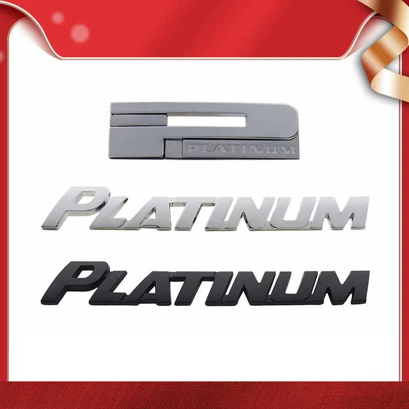 3D Premium PLATINUM Edition for car Engine Hood Fender trunk Tail Rear Decal Emblem Badge Sticker