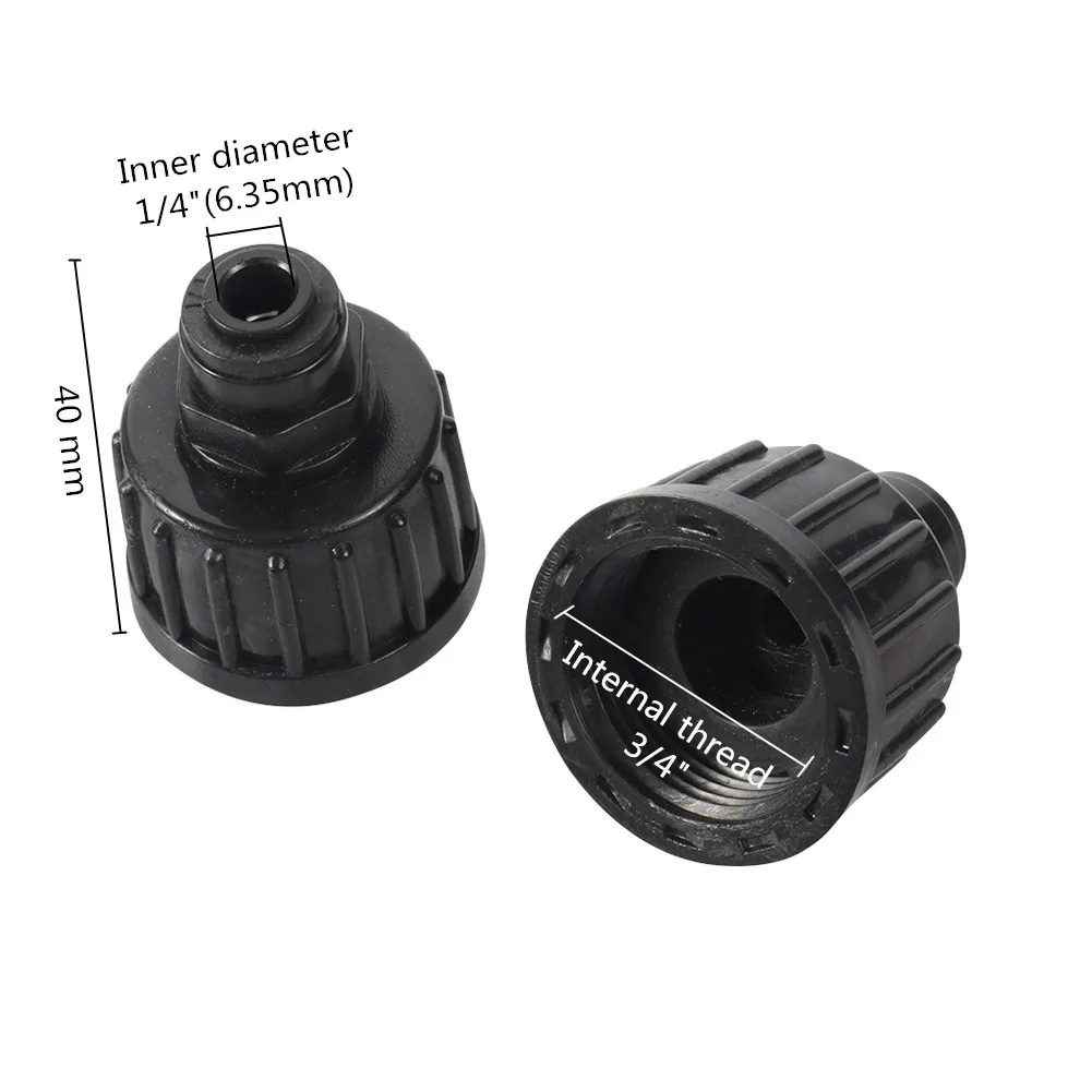 Garden Irrigation Quick Coupling Black 3/4