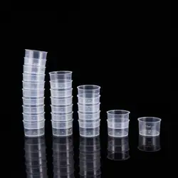 100pcs 10ml Disposable Measuring Cups Thickened Clear Plastic Liquid Volumetric Measurement Cups Multi-Purpose Measuring Cup