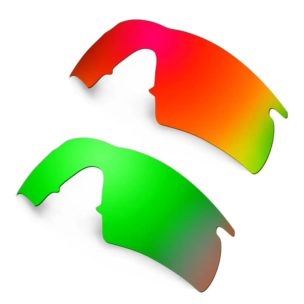 

HKUCO Red/Green 2 Pairs Polarized Replacement Lenses For M Frame Hybrid Sunglasses Increase Clarity