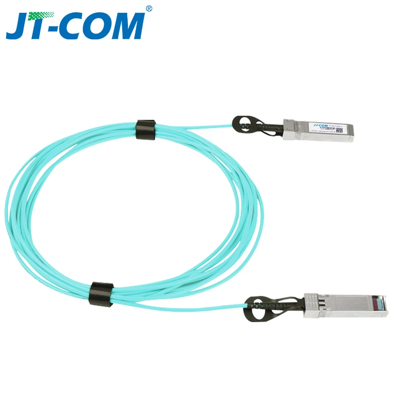 Imagem -03 - Cabo Óptico Ativo Om2 de 10g Sfp Mais para Sfp Mais para Sfp Cabo 15m 20m 25m 30m 50m 100m Suporte Personalizado