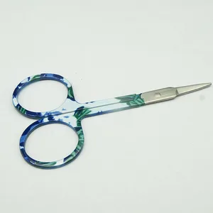 Çift Göz Kapağı Sopa, Makas, tırnak, kaş, burun, kulaklar, göz lashes, makas kavisli manikür aletleri, makyaj, desen, yeşil, tırnak, 1 adet 8 en çok satan, makas-çift - №5