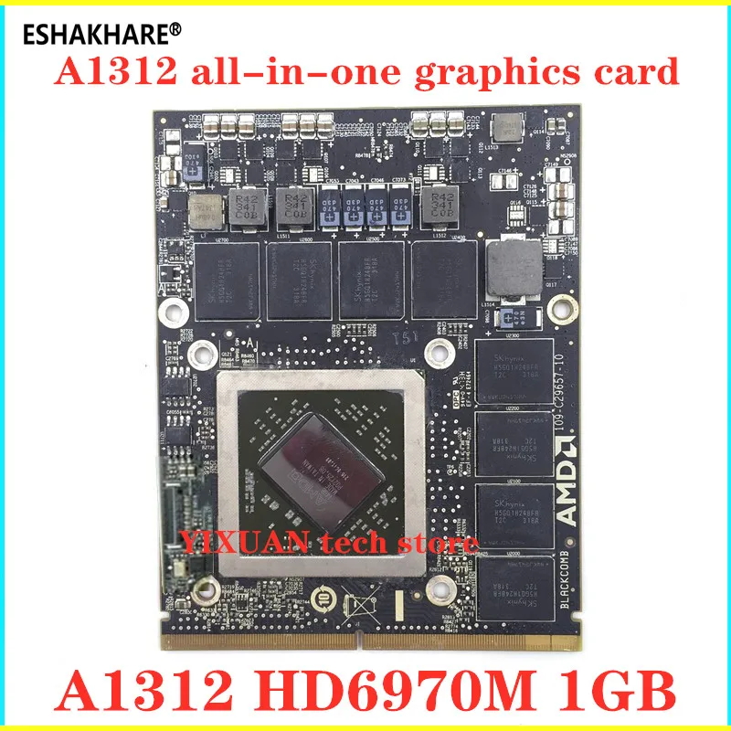 

HD 6970M HD6970 HD6970M 1G 2G VGA video card for Apple Imac 27``Mid 2011 Radeon A1312 661-5969 109-C29657-10 216-0811000