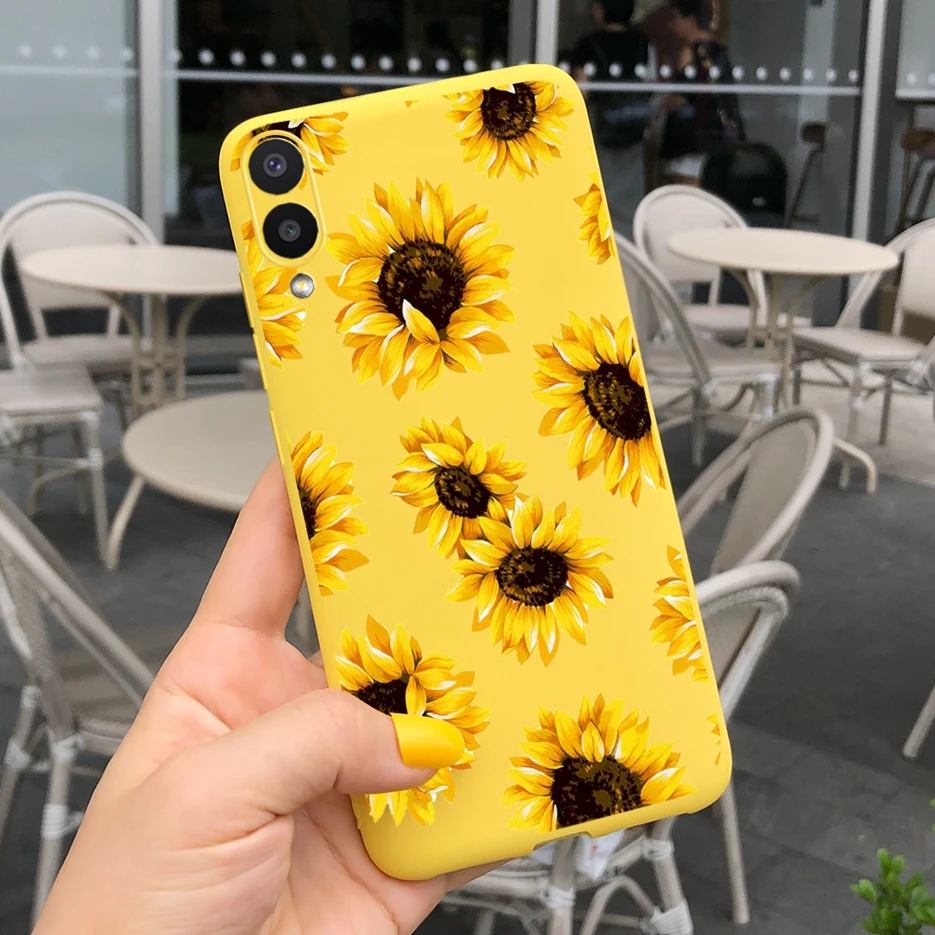 Funda trasera de silicona suave para Samsung Galaxy A02, SM-A022F, A02, M, 02, M022F, parachoques de girasol