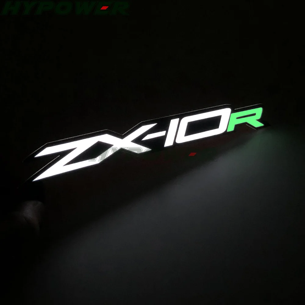 Motorcycle Fairing Kit Body Side Stickers Badge Cold Light for KAWASAKI ZX-10R NINJA ZX10R 2011 12 13 2014