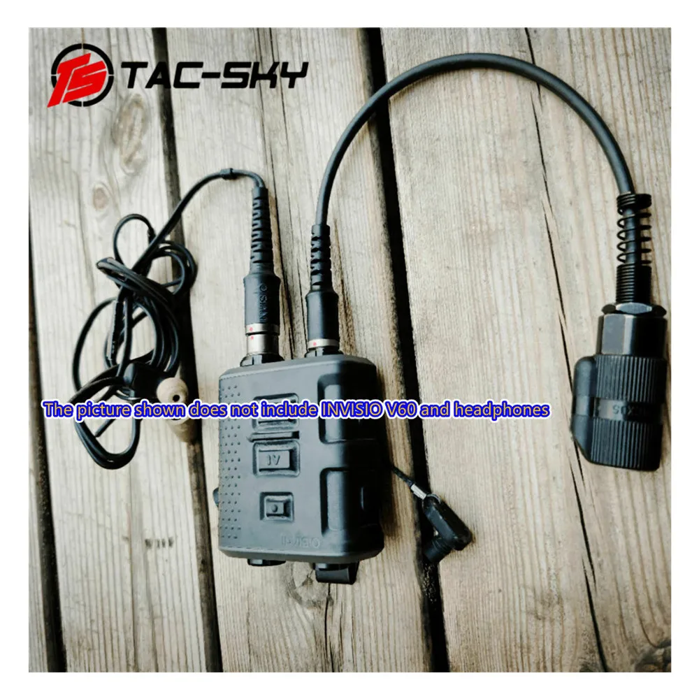 TAC-SKY Kompatibel dengan Invisio V60 Kabel Tautan V60 Steker Ke Adaptor Steker 6-Pin