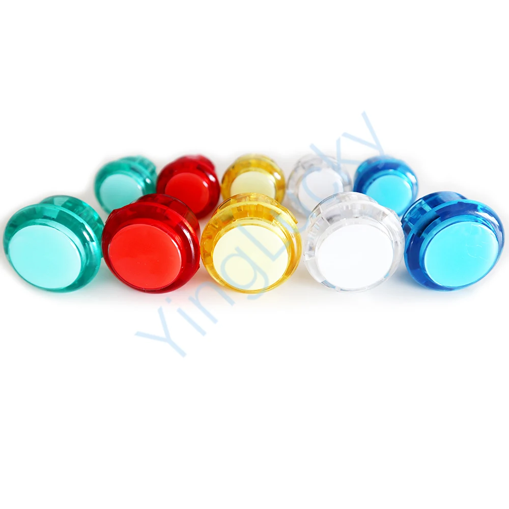 

1Pcs 30mm 24mm LED arcade buttons copy Sanwa button 5V illuminated arcade button switch for DIY arcade cabinet