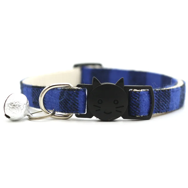 Katzen Glocken Halsbänder Einstellbare Nylon Schnallen Mode Reflektierende Haustier Katze Kragen Kopf Muster Liefert Für Zubehör – Detail 4