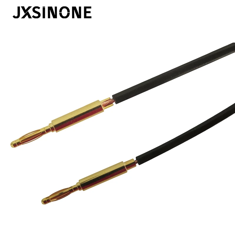 JXSINONE P3011 10 قطعة/الوحدة 2 مللي متر مطلية بالذهب البرية الموز التوصيل مكبر صوت مكبر للصوت كابل سلك الطاقة المسمار وصلة مرفاع