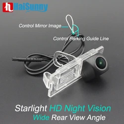 HaiSunny Full HD Rear View Reverse Camera For Renault  Megane 2 3 Scenic 3 Laguna X91 Espace 4 Night Vision Fisheye Lens Car