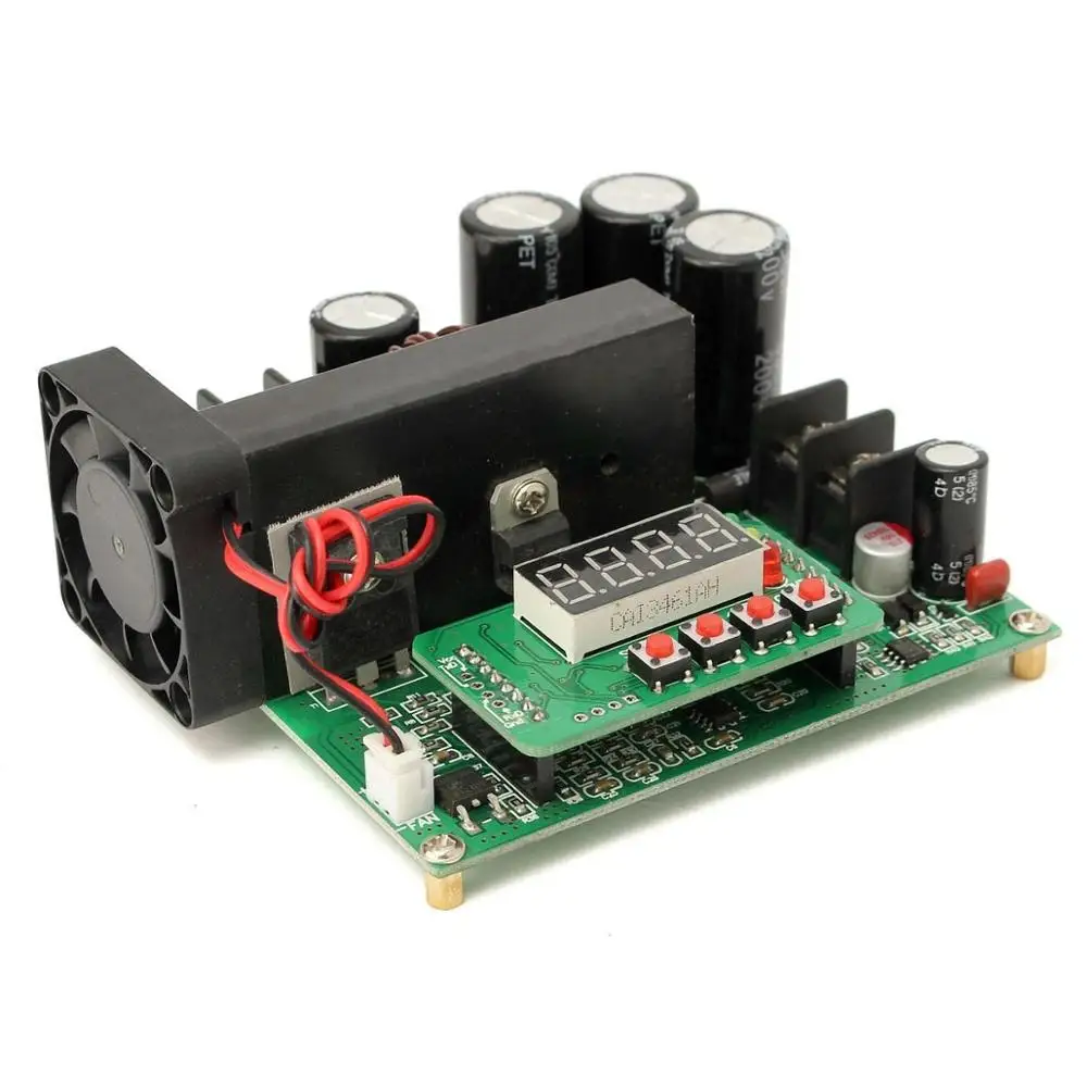 B900W NC DC Constant Current Power Supply Voltage Adjustable Boost Module Step Up Board 120V 15A