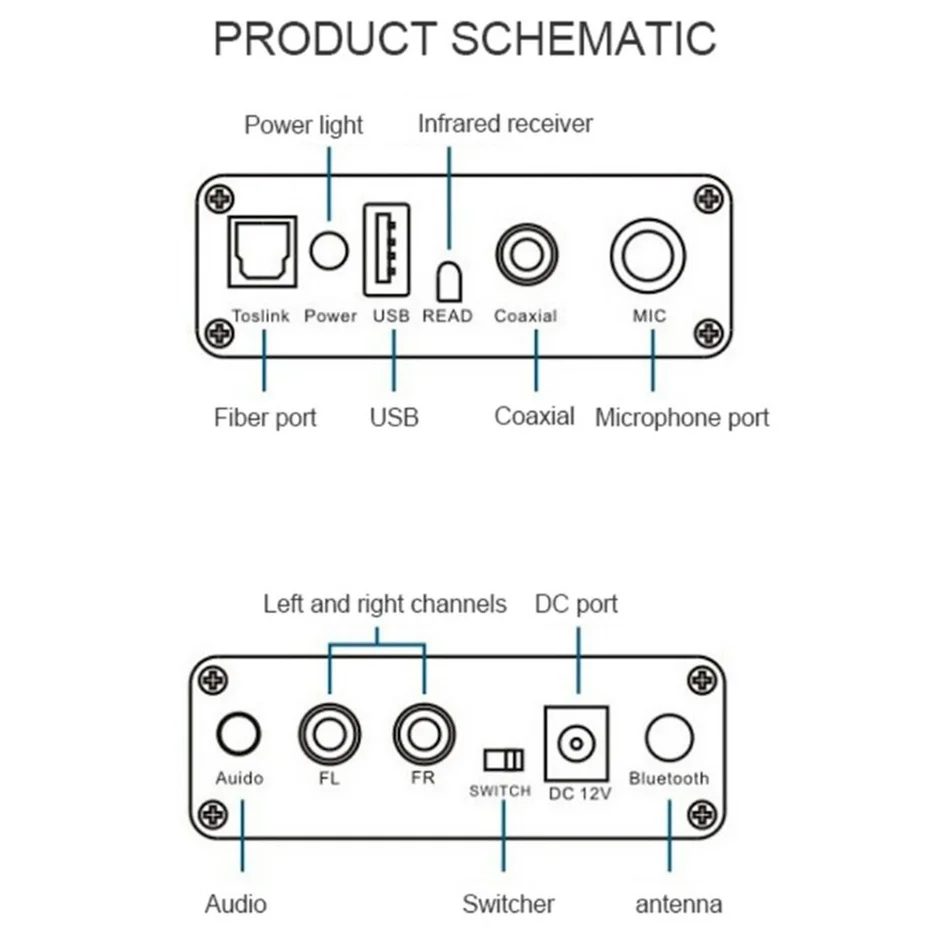 Wvmvv Bluetooth 5.0 kompatybilny DAC cyfrowy na analogowy konwerter Audio Adapter odtwarzanie mikrofon pilot dekoder dźwięku