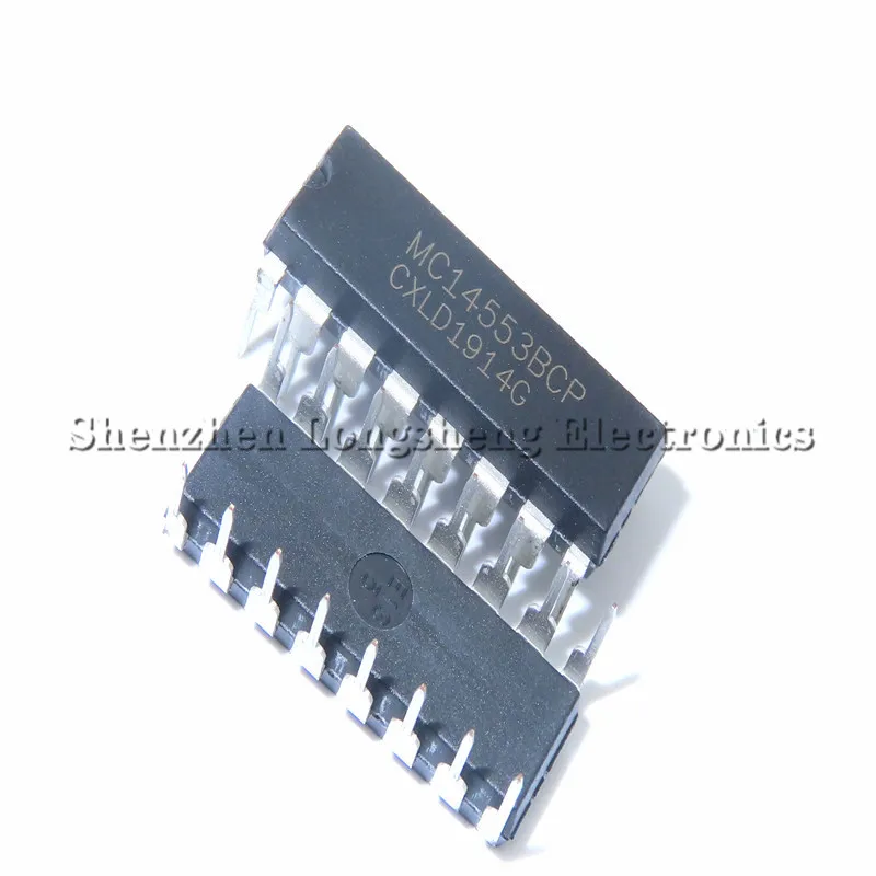 

10PCS/LOT NEW MC14553BCP MC14553 MC14553BCPG DIP-16 Integrated IC chip In Stock