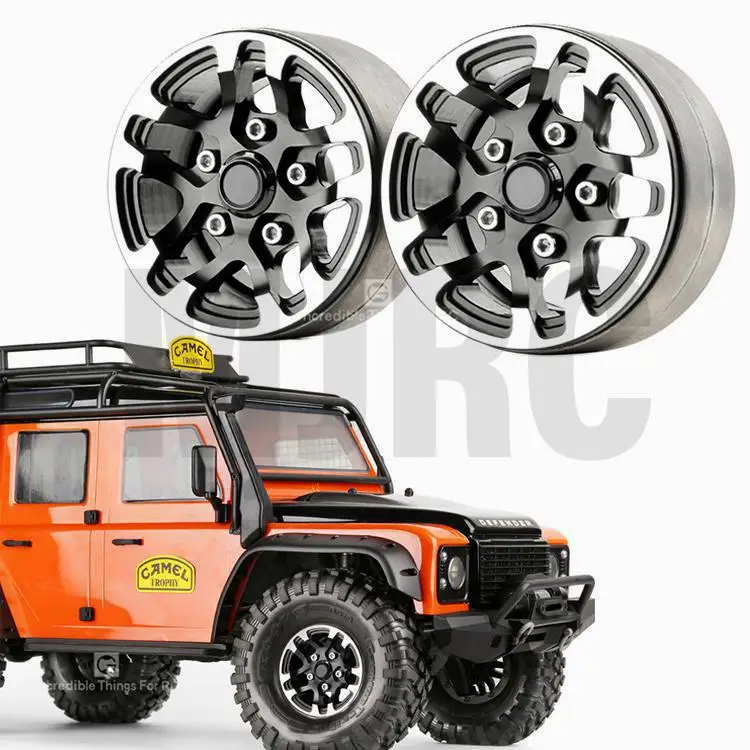 

a pair RC Rock Crawler Metal Wheel Rim 1.9 Inch BEADLOCK for 1/10 Axial SCX10 90046 TAMIYA CC01 D90 D110 VS4 Trax TRX-4 TRX-6