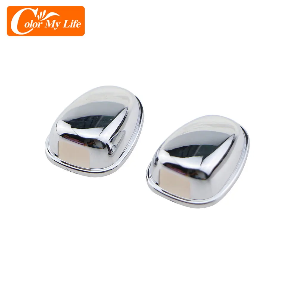 Color My Life ABS Chrome Wiper Nozzle Protection Cover For Peugeot 2008 2014 - 2019 Sticker Water Wiper Trim