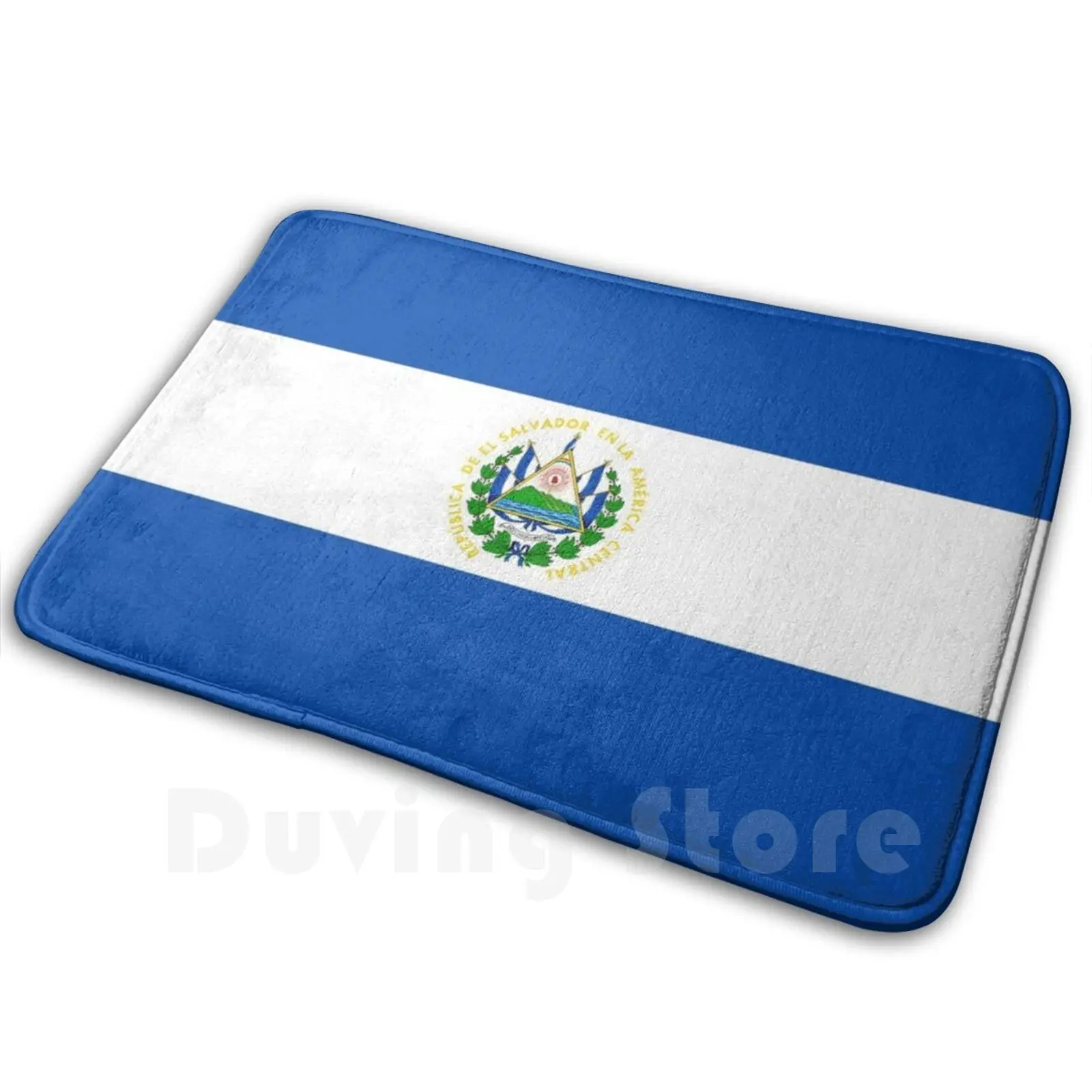 Bandera De El Salvador Soft Non-Slip Mat Rug 2873 Carpet Cushion Flag Salvadore ? O Salvadore ? A El Salvador San Salvador