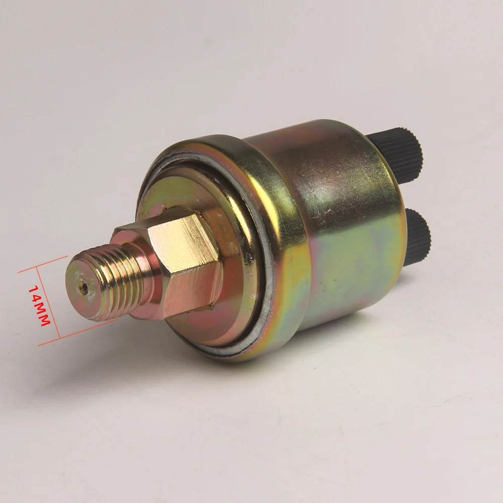 Engine Oil Pressure Sensor 0-10Bar Thread  M14*1.5  Pressure Gauge Sender  Diesel Generator 10mm Screw Plug Alarm For VDO