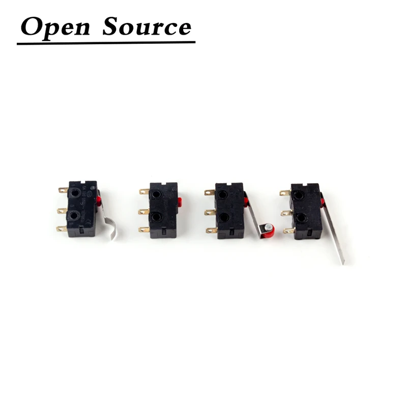 10Pcs Mini Micro Limit Switch NO NC 3 Pins PCB Terminals SPDT 5A 125V 250V 29mm Roller Arc lever Snap Action Push Microswitches