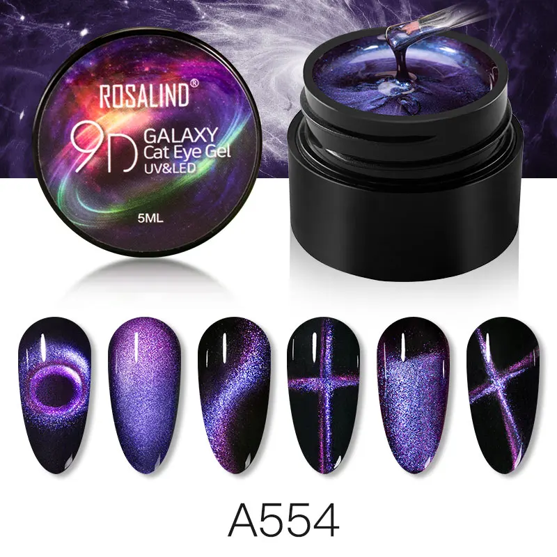 Rosalind Magnetische Gel Polish 9D Cat Eye Uv Led Set Voor Manicure Base Top Voor Nagels Gel Lakken Hybrid Vernissen magneet Nail Gel