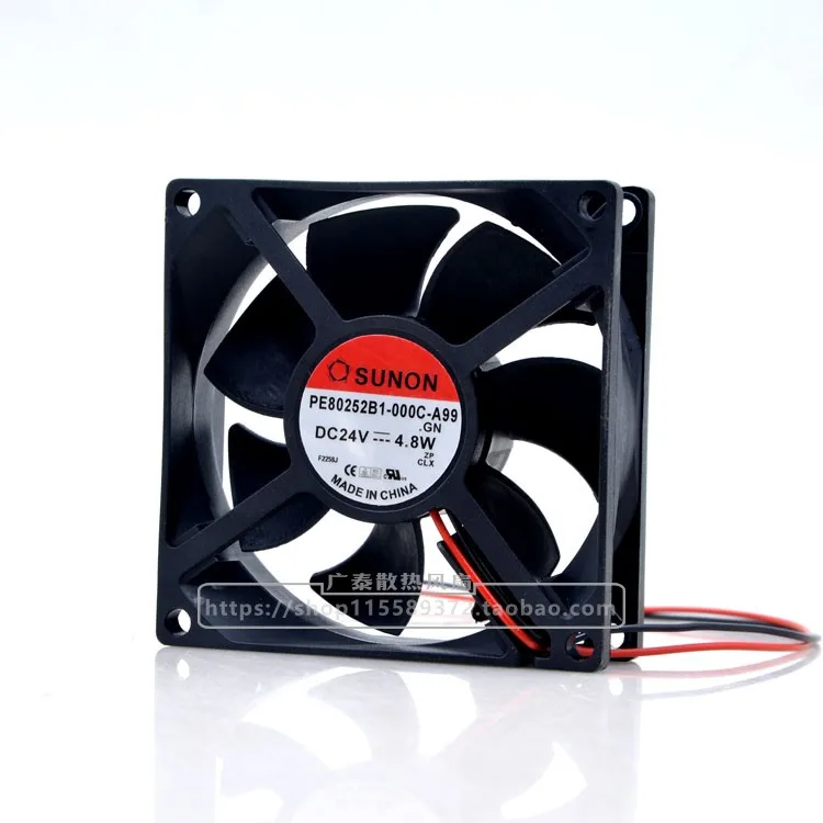 

SUNON PE80252V3-000C-A99 Server Cooling Fan DC 24V 4.8W 80x80x25mm 2-wire