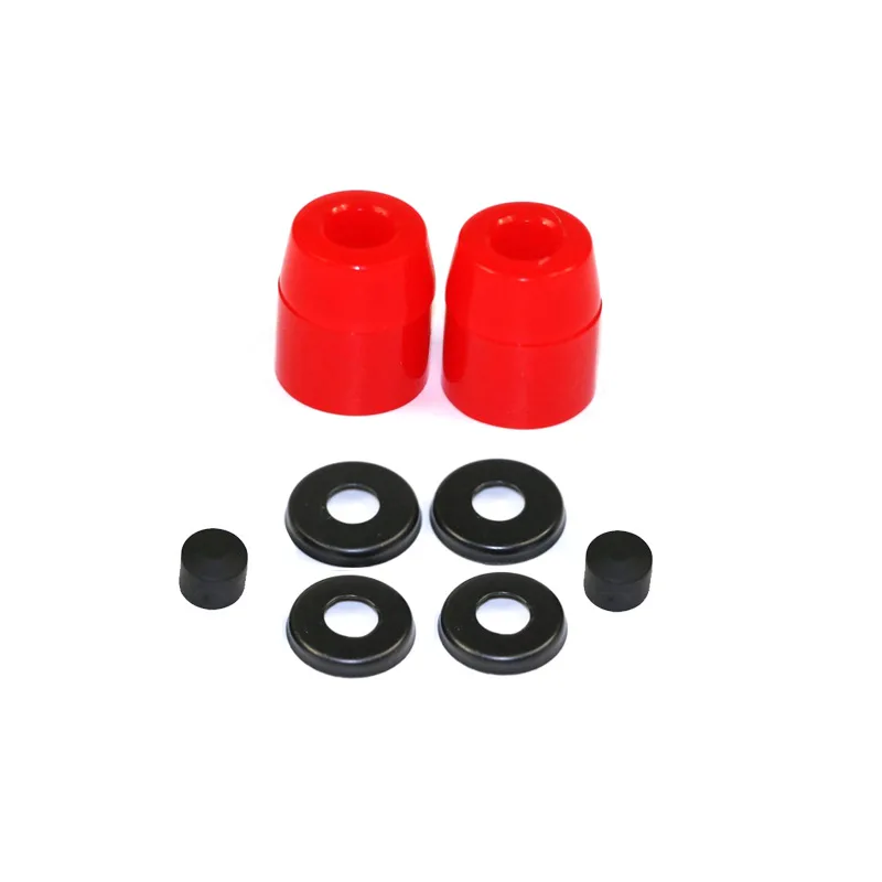 

Skateboard Damping Pad Double Warping Four Wheel Sliding Plate Support PU Gasket Fish Plate Accessories High 4 Shells