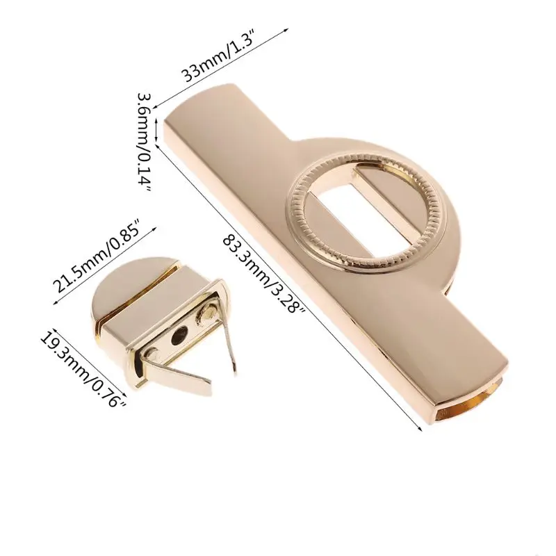 Metal Clasp Turn Lock Twist Locks for DIY Handbag Purse Craft Shoulder Bag Hardware Accessories