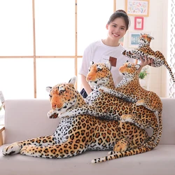 Grande pantera leopardo brinquedos de pelúcia para crianças, pantera negra tigre branco gigante, animal de pelúcia macio, travesseiro, 30-120cm