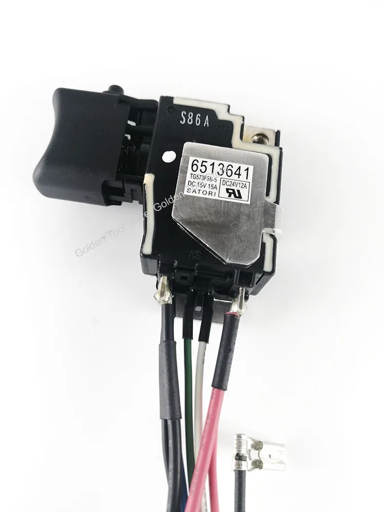 Interruptor de disparo 6513641 651364-1 para makita btd044 peças de reposição