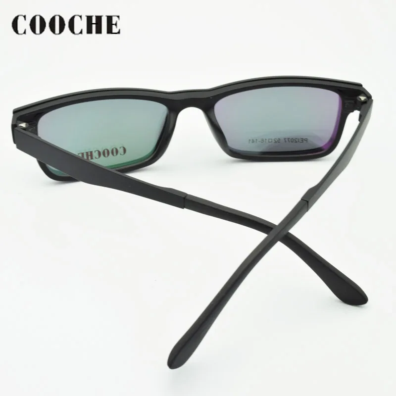 Ultra-Light Small  Glasses Frame Men and Women Match Magnet Clip Polarized Sunglasses Myopia Eyeglasses Narrow Face Matte Black