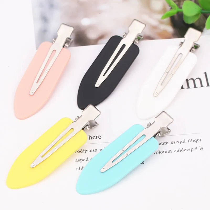 2Pcs No Bend Seamless Hair Clips Side Bangs Fix Fringe Barrette Makeup Washing Face Accessories Women Girls Styling Hairpins