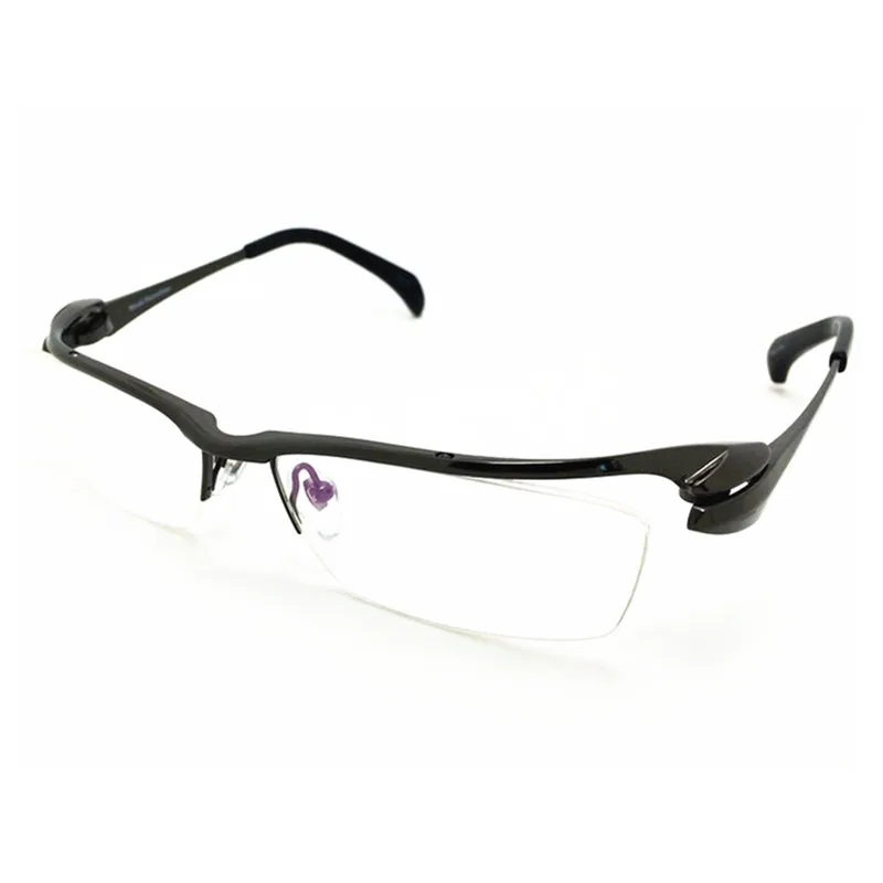 Luxury Pure Titanium Black Reading Glasses Half Rimless +50 +75 +100 +125 +150 +175 +200 +250 +3 +350 +375 +400 +425 +450 +475